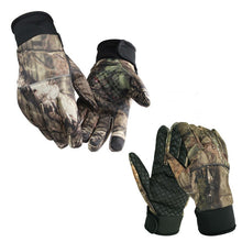 Load image into Gallery viewer, Autumn and winter men's and women's camouflage riding gloves full finger outdoor non-slip warm fleece gloves touch screen fishing gloves