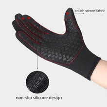 Load image into Gallery viewer, Winter Gloves Touch Screen Riding Motorcycle Sliding Waterproof Sports Gloves With Fleece