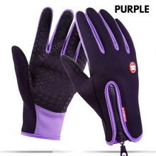 Load image into Gallery viewer, Winter Gloves Touch Screen Riding Motorcycle Sliding Waterproof Sports Gloves With Fleece