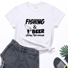 Load image into Gallery viewer, Fishing Print Loose Plus Size Women&#39;S Short-Sleeved T-Shirt