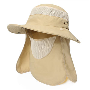 Windproof Sunscreen VisorCap Summer Cycling Fishing Hat Thin Quick-Drying BreathableCap