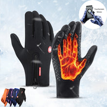 Load image into Gallery viewer, Winter Gloves Touch Screen Riding Motorcycle Sliding Waterproof Sports Gloves With Fleece