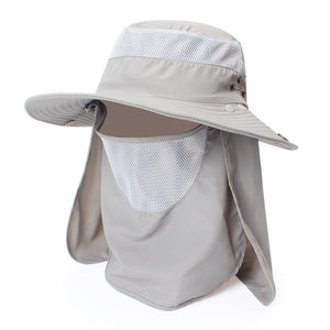 Windproof Sunscreen VisorCap Summer Cycling Fishing Hat Thin Quick-Drying BreathableCap